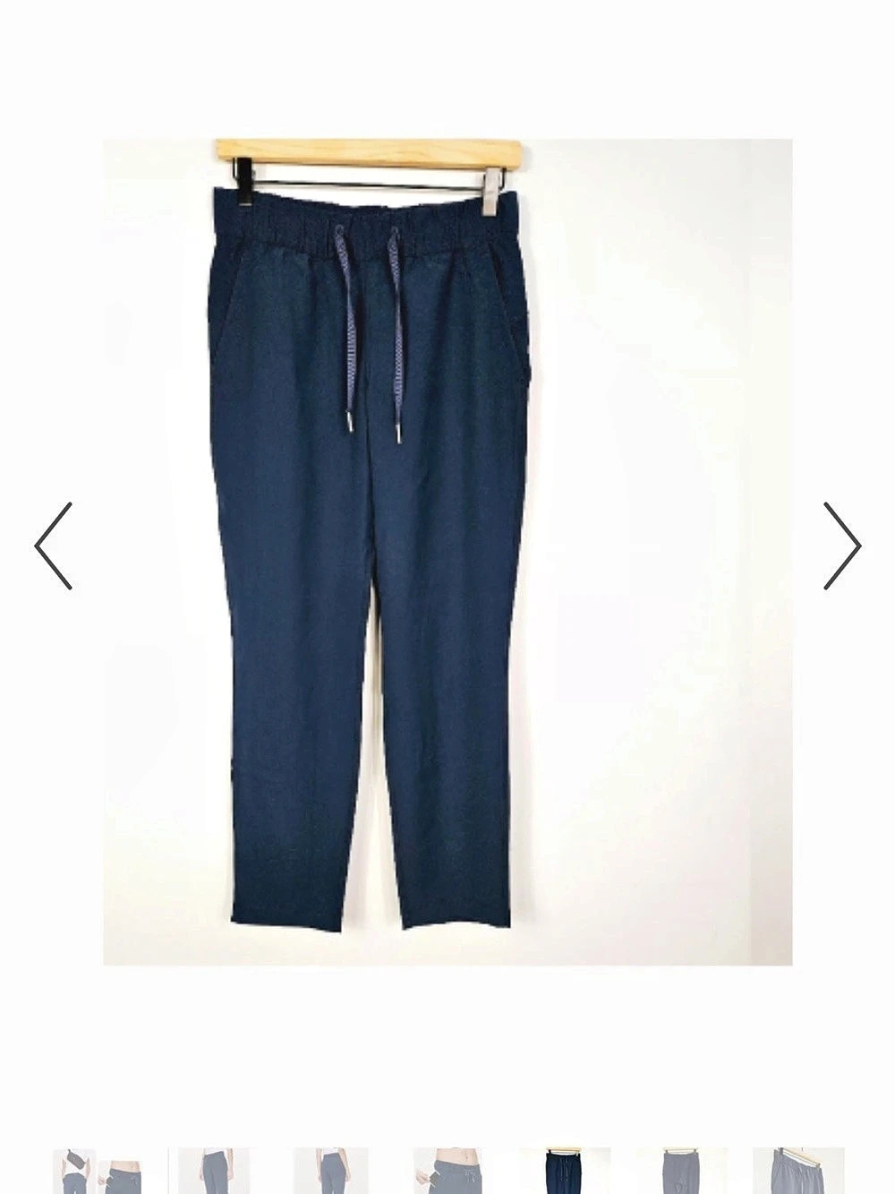 NWOT Lululemon On The Fly Pants Navy Blur Sz 10 M/L - Picture 6 of 12